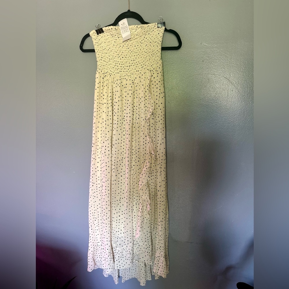 Strapless maxi dress